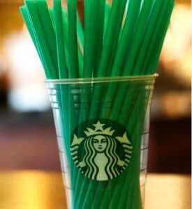 Starbucks Giant 10.25" Green Straws for Use in Cold Beverages ~ Pack of 500 ct. 